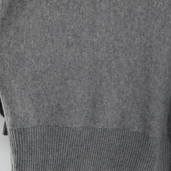 SFA Cashmere Angora Wool Sweater Women M Gray Career Preppy Quiet Luxury Classic - Picture 2 of 15